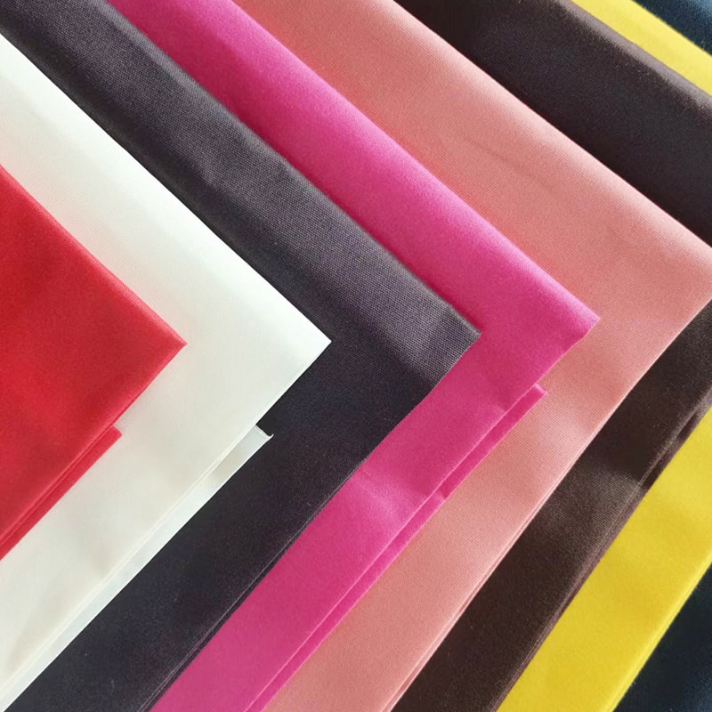 TMIE-08-1-3 Kain Bernafas Lebar Kain 115CM Berat 90GSM Bahan Poliester Dicelup dengan Fabrik Poplin Poliester Bergilap Licin