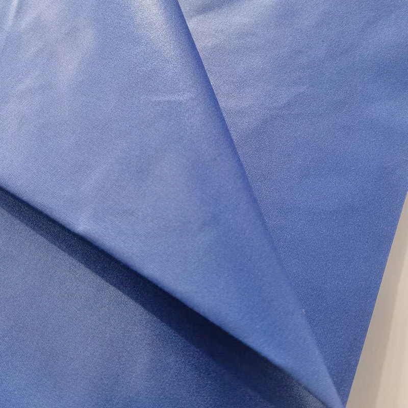 TMIE-08-1-3 Kain Bernafas Lebar Kain 115CM Berat 90GSM Bahan Poliester Dicelup dengan Fabrik Poplin Poliester Bergilap Licin