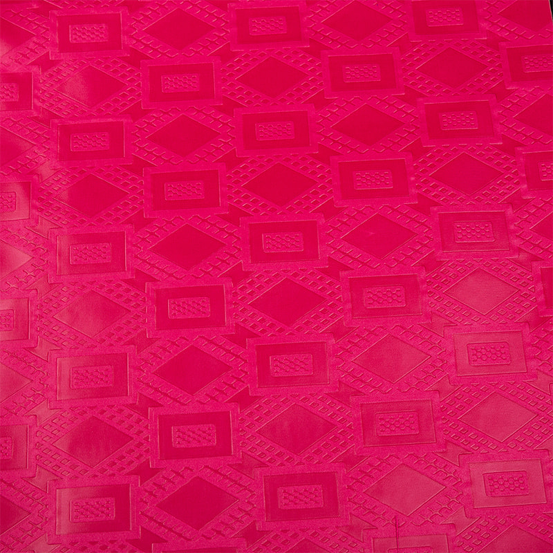TMIE-06-4 Warna Dicelup Kain Bazin Timbul