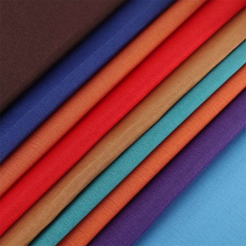 TMIE-08-5-1 115CM Lebar ringan ringan 65GSM Warna Tersuai dan Lebih Daripada 100+warna Lapisan Dicelup Kain Poliester Poplin