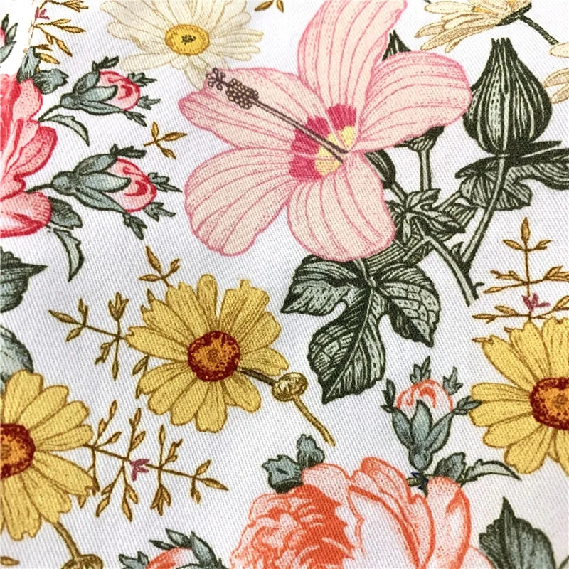 TMIE-08-3-3 120GSM Cetakan Tersuai Fabrik Poplin Poliester Twill