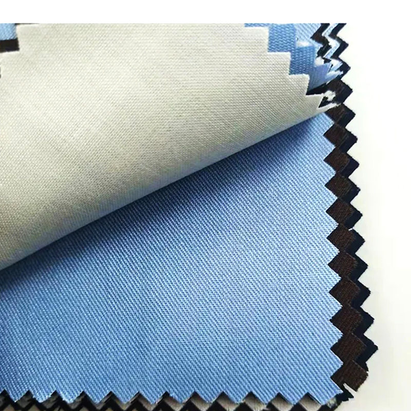 TMIE-08-4-2 Berat Tengah 115GSM Warna Dicelup Kain Kepar Poliester Poplin