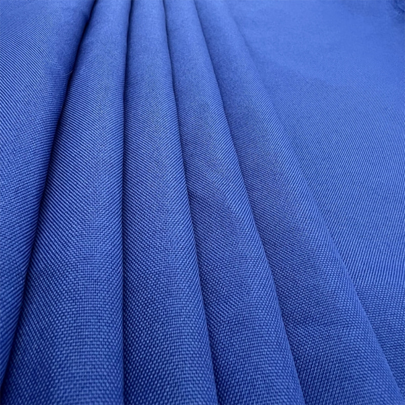 TMIE-03-1-4 Twill Biru Berat Tengah 150 GSM Fabrik Poliester Minimatt