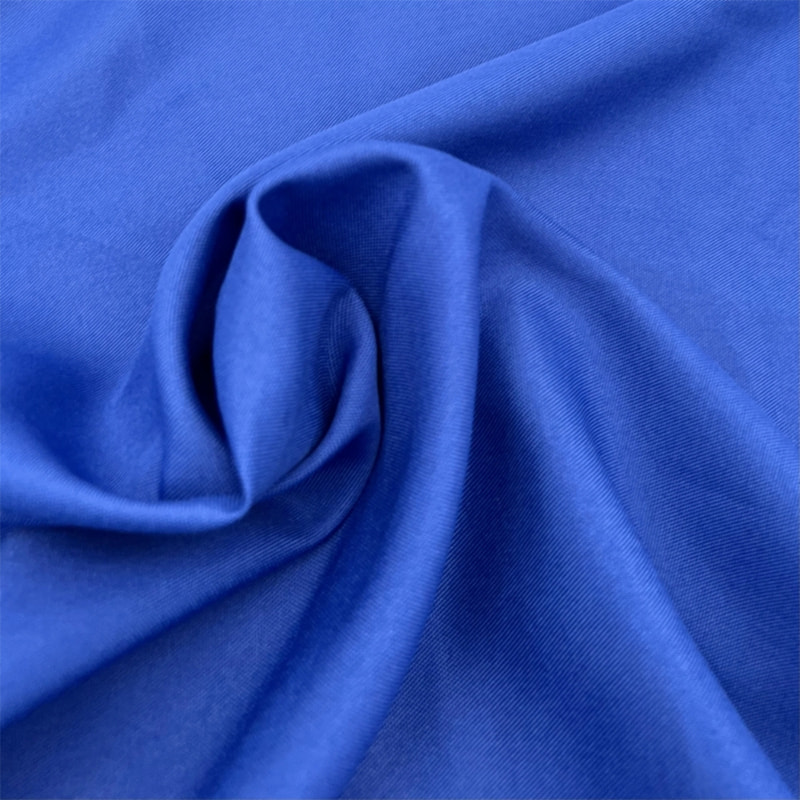 TMIE-03-1-4 Twill Biru Berat Tengah 150 GSM Fabrik Poliester Minimatt